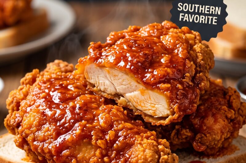 🍗 Nashville Hot Chicken Recipe: Crispy, Spicy & Juicy