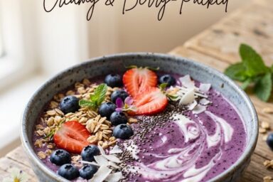 Blueberry Cheesecake Smoothie Bowl
