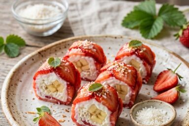 Strawberry Sushi Rolls