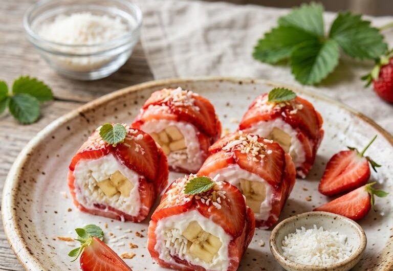 Strawberry Sushi Rolls