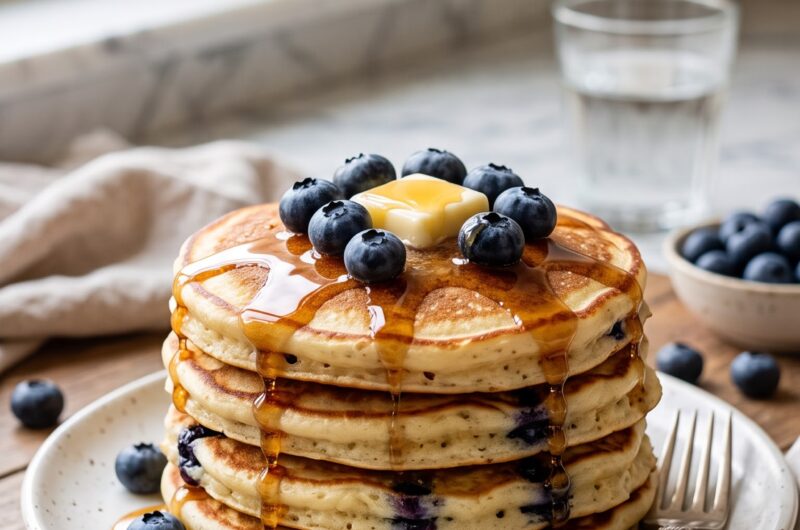 Blueberry Pancakes Recipe: Easy, Fluffy & Homemade