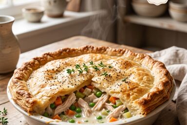 🍗 Chicken Pot Pie Recipe — Creamy, Cozy & Homemade