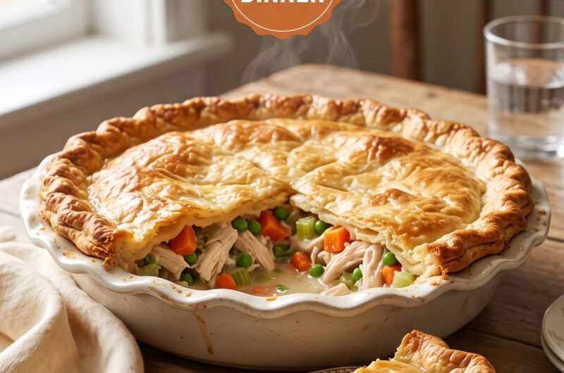 🍗 Chicken Pot Pie Recipe — Creamy, Cozy & Homemade