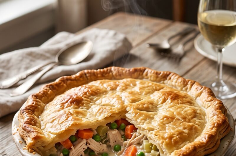 🍗 Chicken Pot Pie Recipe — Creamy, Cozy & Homemade