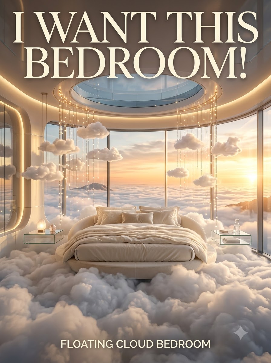 Floating Cloud Bedroom: The Dreamy Bedroom That Feels Like Sleeping in the Sky ☁️✨
