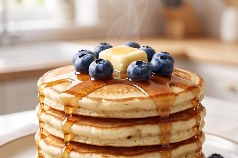 Blueberry Pancakes Recipe: Easy, Fluffy & Homemade