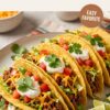 Tex-Mex Tacos: Easy Crispy Beef Tacos With Cheesy Toppings