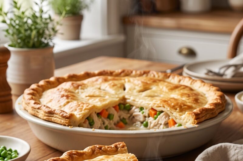 🍗 Chicken Pot Pie Recipe — Creamy, Cozy & Homemade
