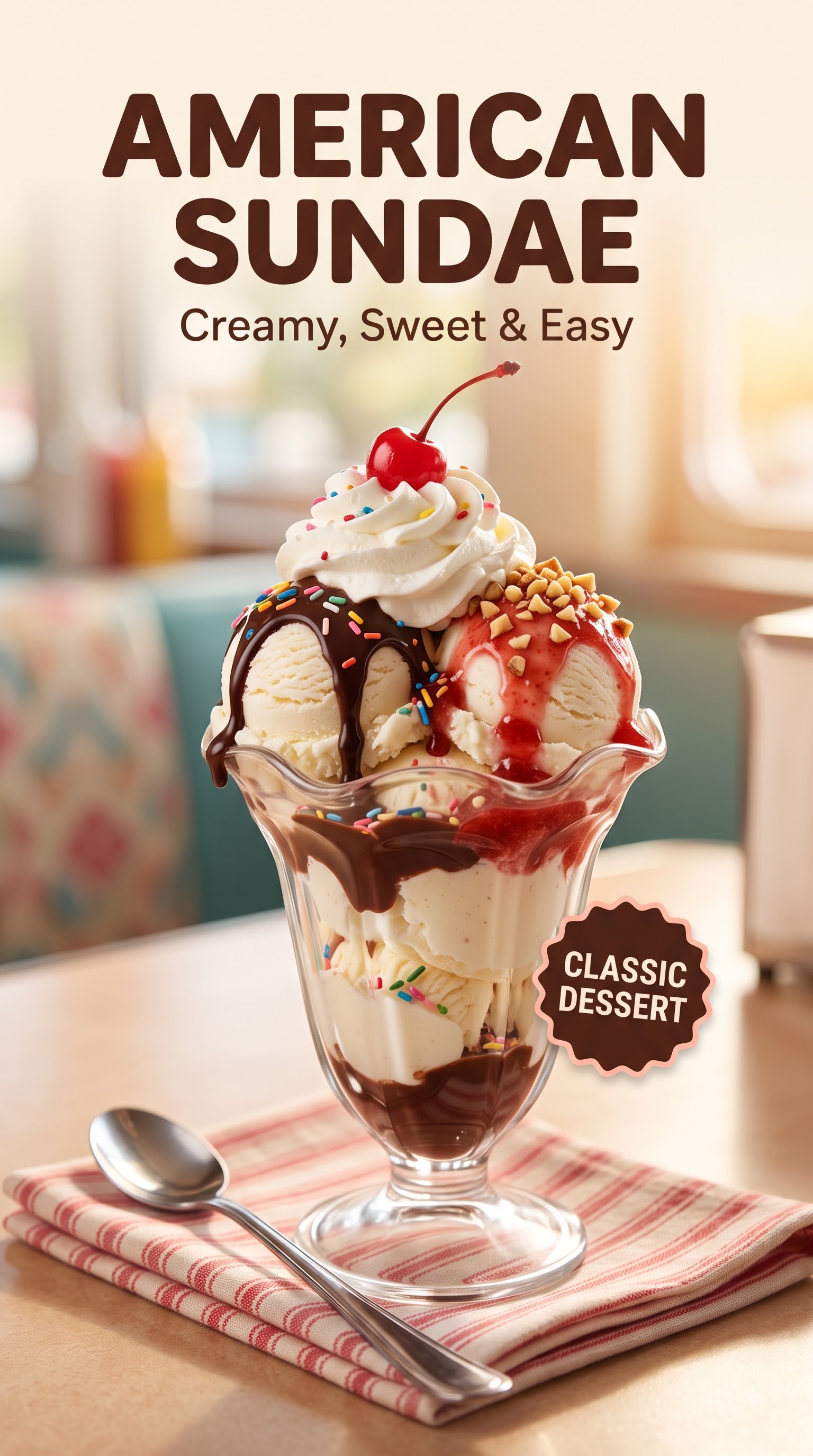 🍨 American Sundae Recipe: The Classic Ice Cream Dessert