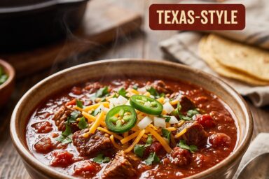 🥣 Texas Chili Recipe: Rich, Smoky, and Hearty