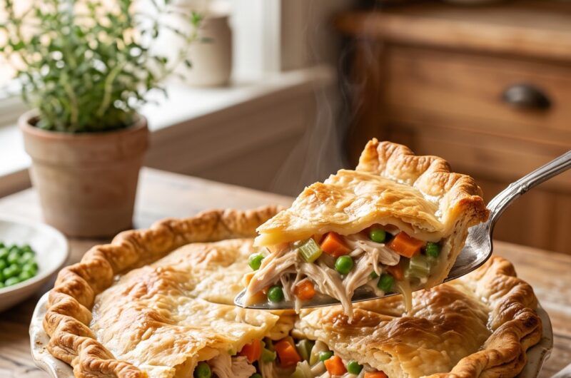 🍗 Chicken Pot Pie Recipe — Creamy, Cozy & Homemade