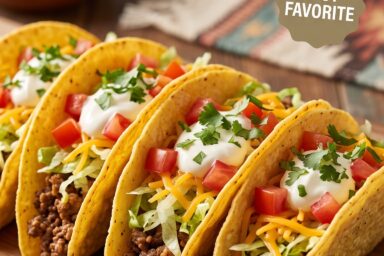 Tex-Mex Tacos: Easy Crispy Beef Tacos With Cheesy Toppings
