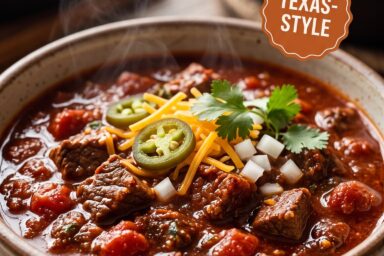 🥣 Texas Chili Recipe: Rich, Smoky, and Hearty