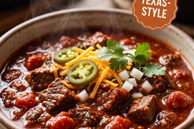 🥣 Texas Chili Recipe: Rich, Smoky, and Hearty