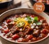 🥣 Texas Chili Recipe: Rich, Smoky, and Hearty