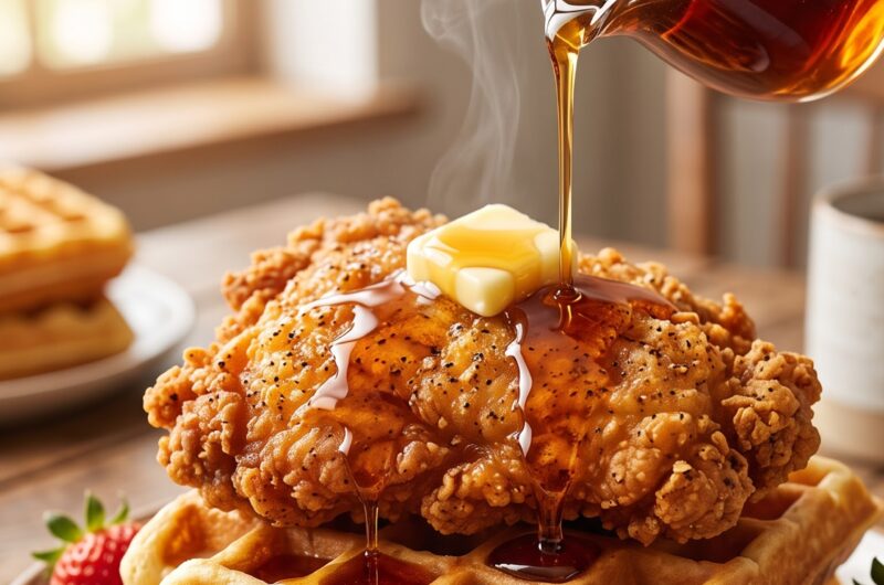 🧇🍗 Chicken and Waffles Recipe: Crispy, Juicy & Perfectly Sweet