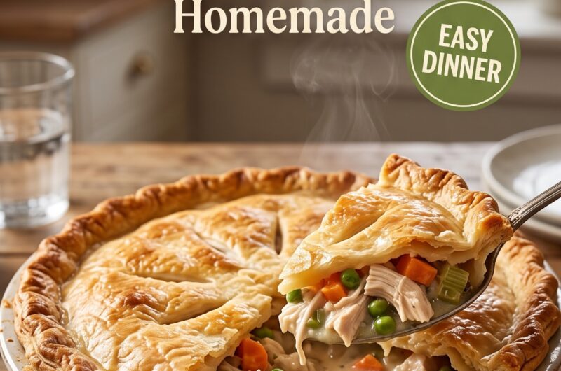 🍗 Chicken Pot Pie Recipe — Creamy, Cozy & Homemade