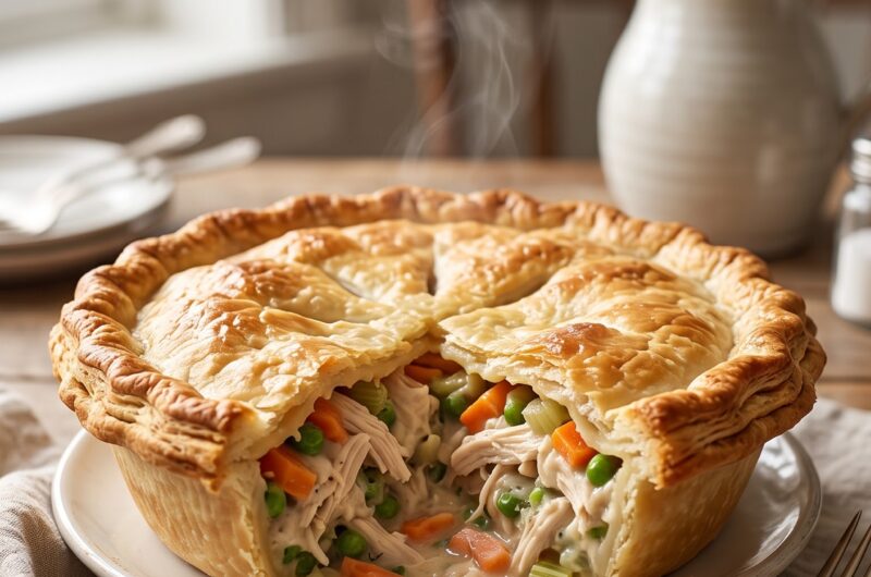 🍗 Chicken Pot Pie Recipe — Creamy, Cozy & Homemade