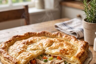 🍗 Chicken Pot Pie Recipe — Creamy, Cozy & Homemade