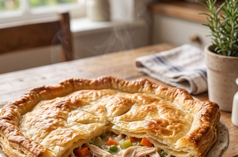 🍗 Chicken Pot Pie Recipe — Creamy, Cozy & Homemade