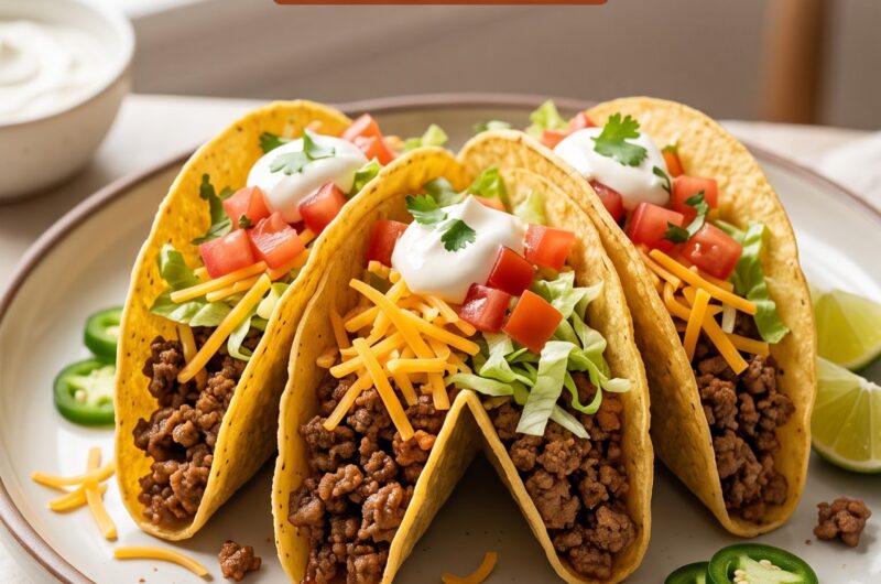 American-Style Beef Tacos Recipe 🌮