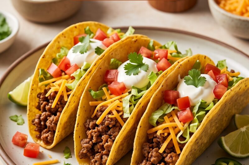 American-Style Beef Tacos Recipe 🌮