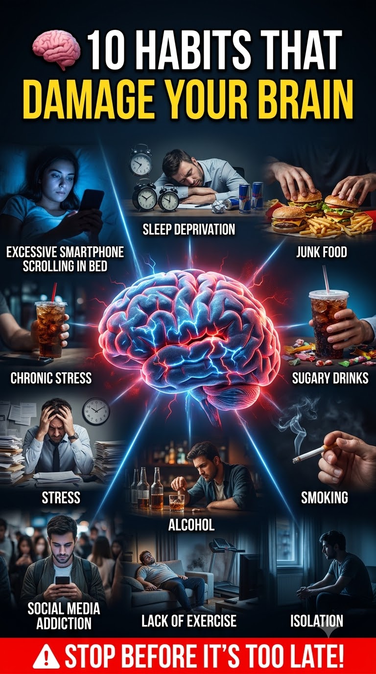 10 Habits That Damage Your Brain (According to Science)