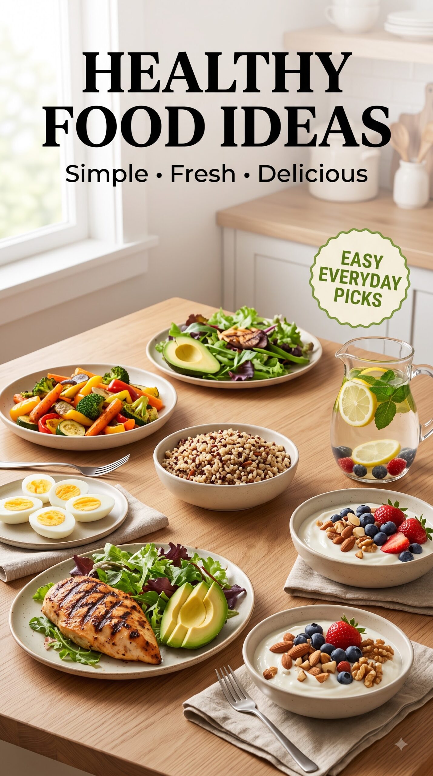 Healthy Food: 20 Simple and Delicious Foods for Everyday Eating