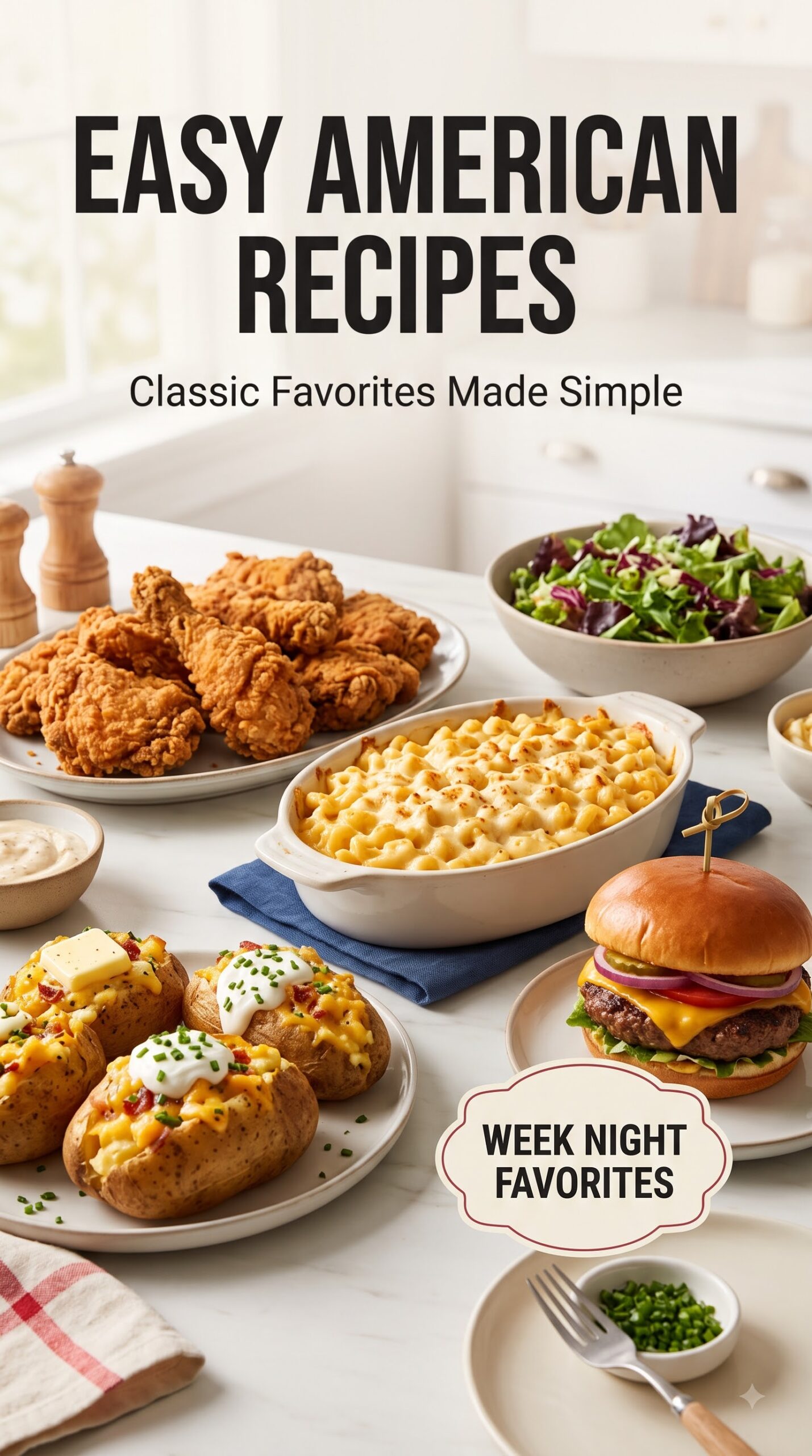 Easy American Recipes: 15 Classic Comfort Foods Everyone Will Love