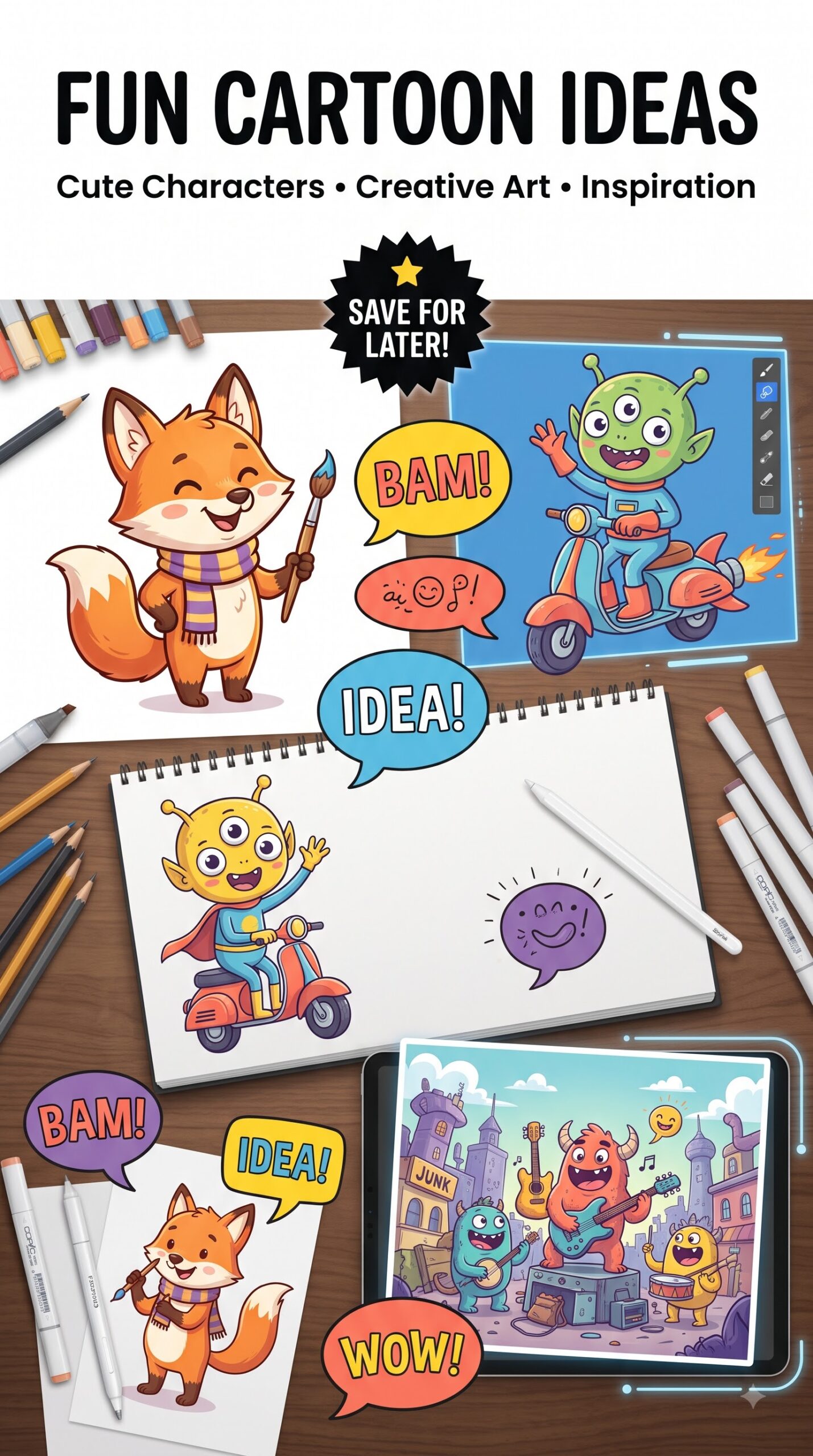 Cartoon Ideas: Creative Characters, Drawing Inspiration & Fun Art Projects