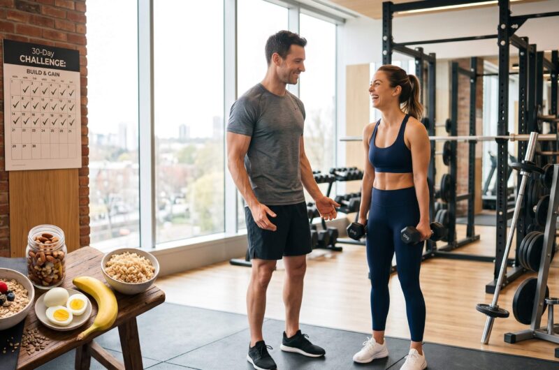 30-day weight gain and muscle building routine for men and women