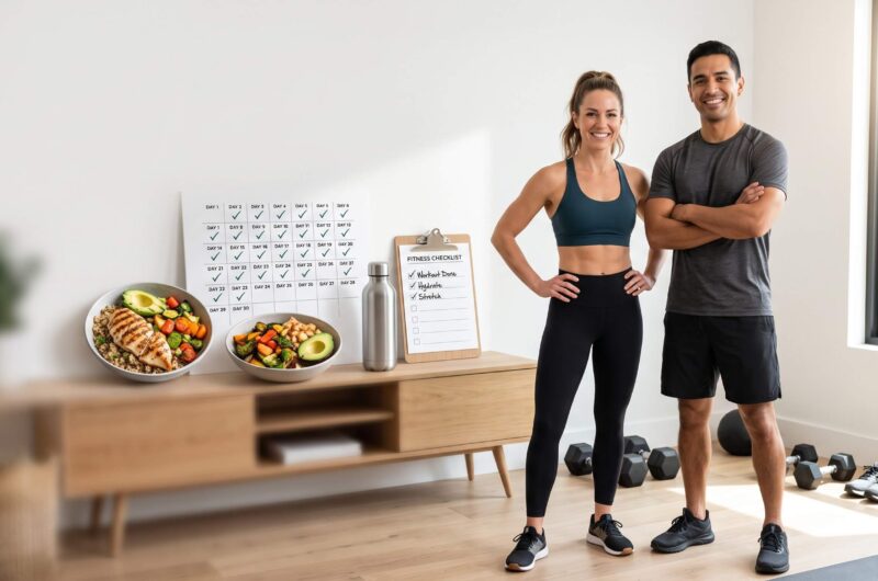 30-day weight loss routine and daily fitness challenge for men and women