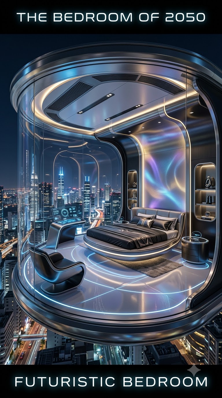 Futuristic Transparent Bedroom