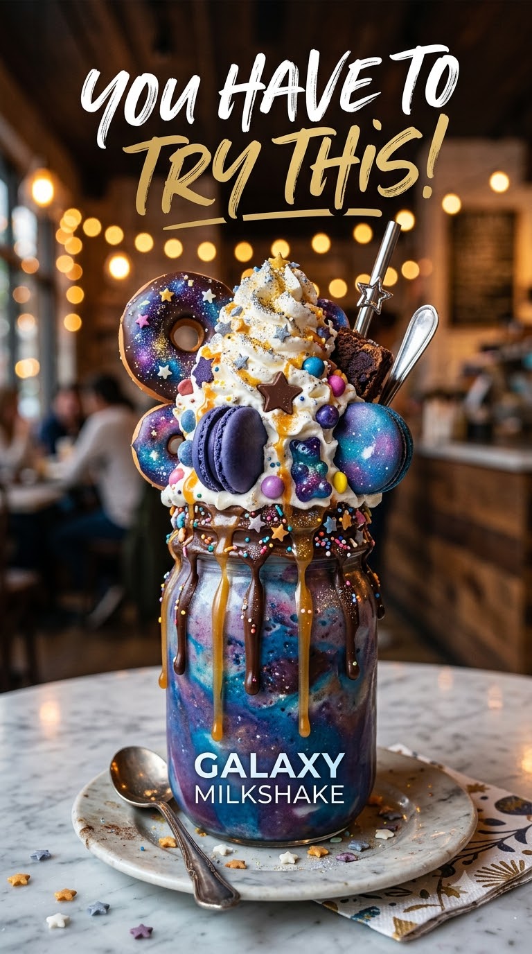 Galaxy Milkshake Explosion: The Ultimate Cosmic Dessert Drink