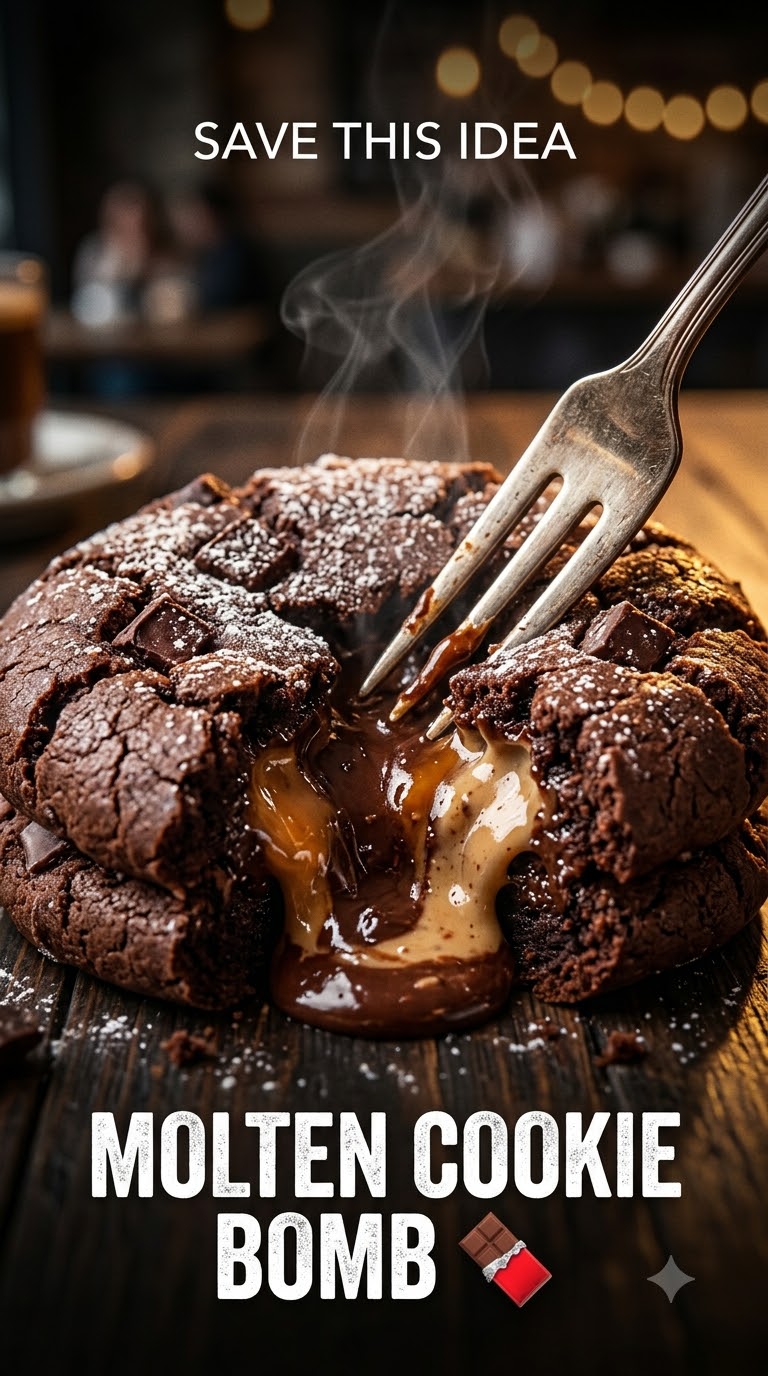 Molten Lava Cookie Bomb