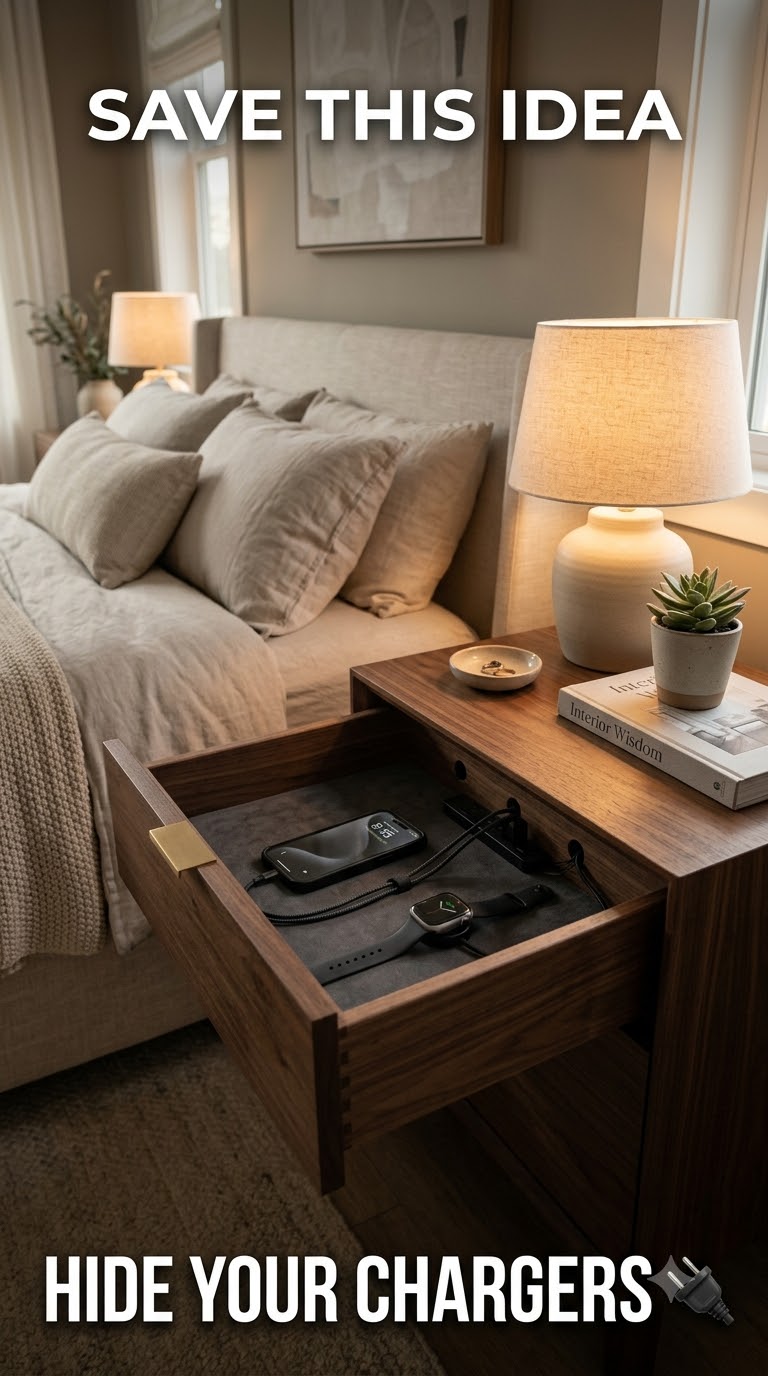 Hidden Charging Drawer