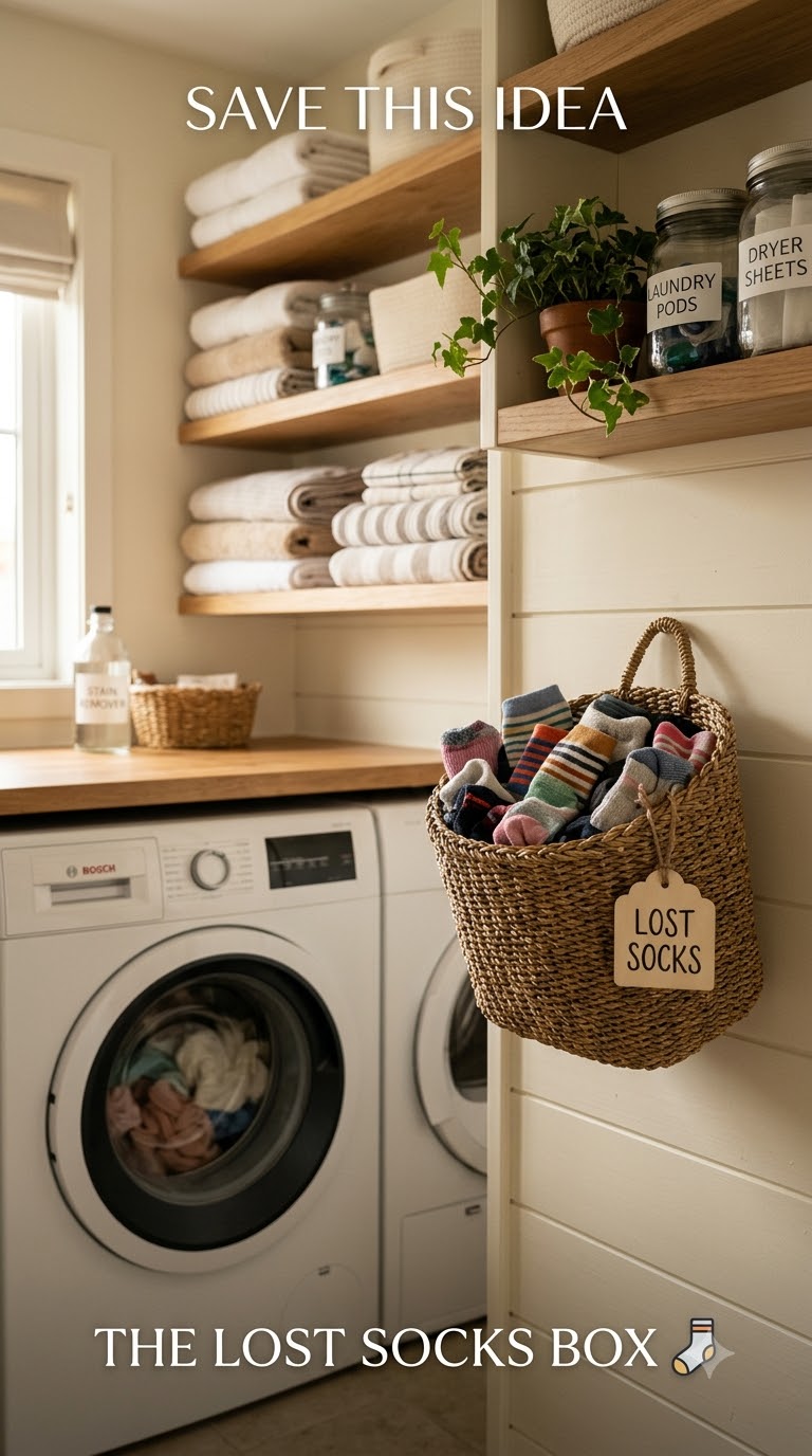 Laundry “Lost Socks” Station