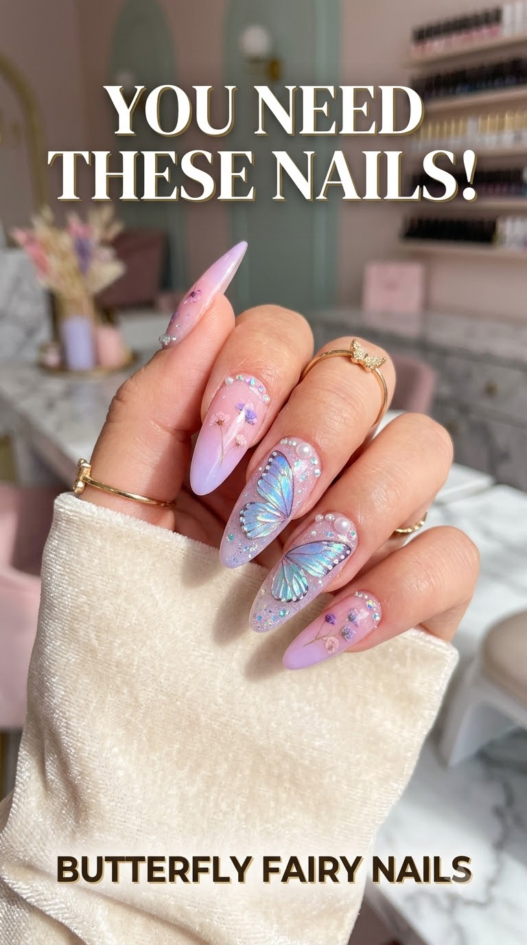 Butterfly Fairy Nails