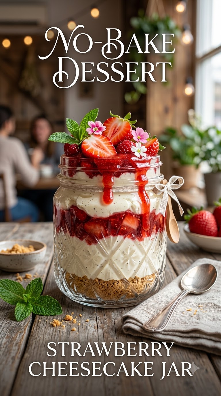 Strawberry Cheesecake Jar Recipe
