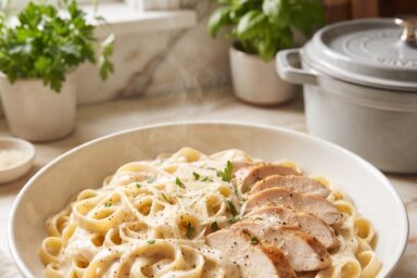 Creamy Chicken Alfredo Pasta