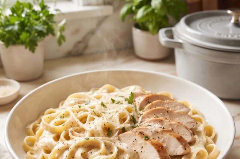 Creamy Chicken Alfredo Pasta
