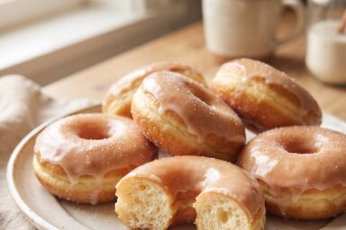 🍩 American Glazed Donuts — Soft, Fluffy & Perfectly Sweet