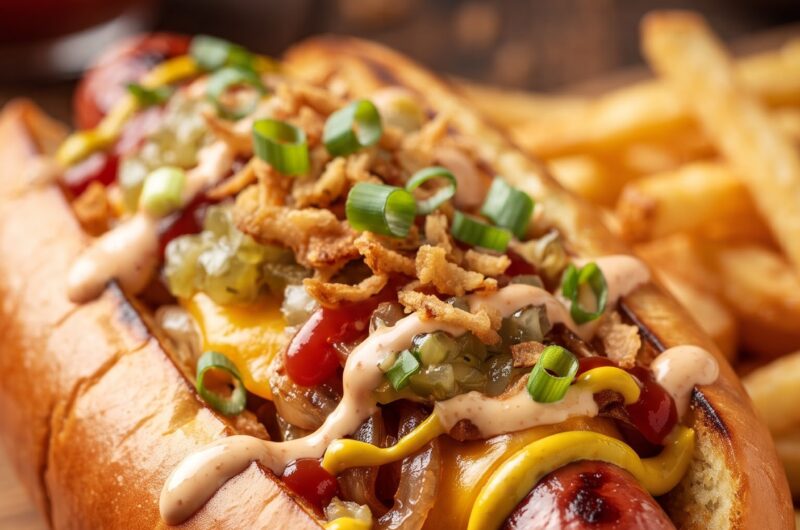 Fully Loaded American Hot Dog Recipe