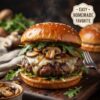 Mushroom Swiss Burger Recipe: Juicy Beef, Sautéed Mushrooms & Melted Swiss Cheese