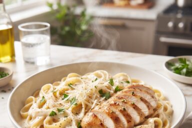 Creamy Chicken Alfredo Pasta