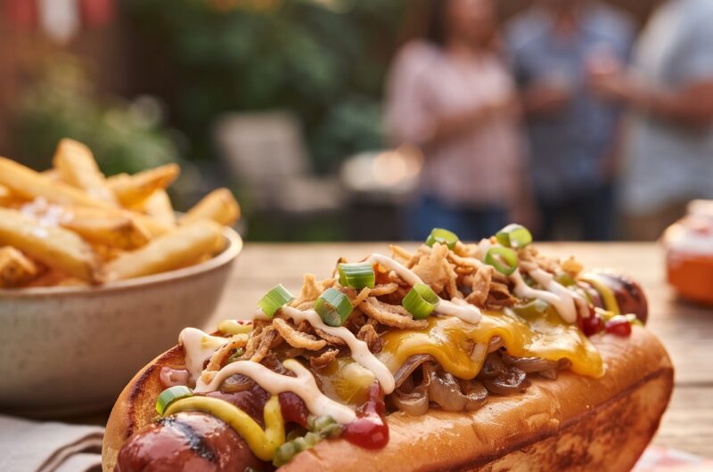 Fully Loaded American Hot Dog Recipe