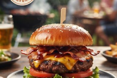 BBQ Bacon Burger Recipe: Juicy Burgers With Crispy Bacon and Smoky BBQ Sauce