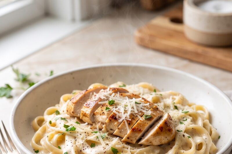 Creamy Chicken Alfredo Pasta
