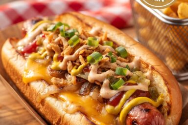 Fully Loaded American Hot Dog Recipe