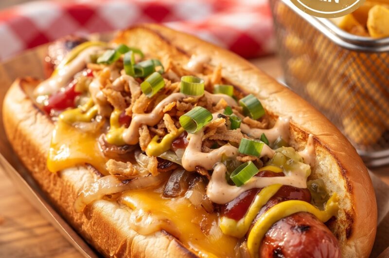 Fully Loaded American Hot Dog Recipe